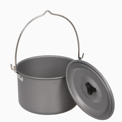 Outdoor 1-2 Person Portable Camping and Hiking Collapsible Backpacking Cookware Set Outdoor Survival Emergency Kit