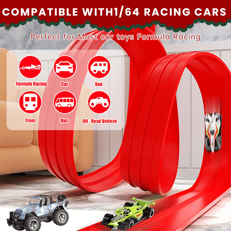 🎄🎁 2026 Christmas Surprise Gift: DIY Racetrack Racing Toy 🚗✨